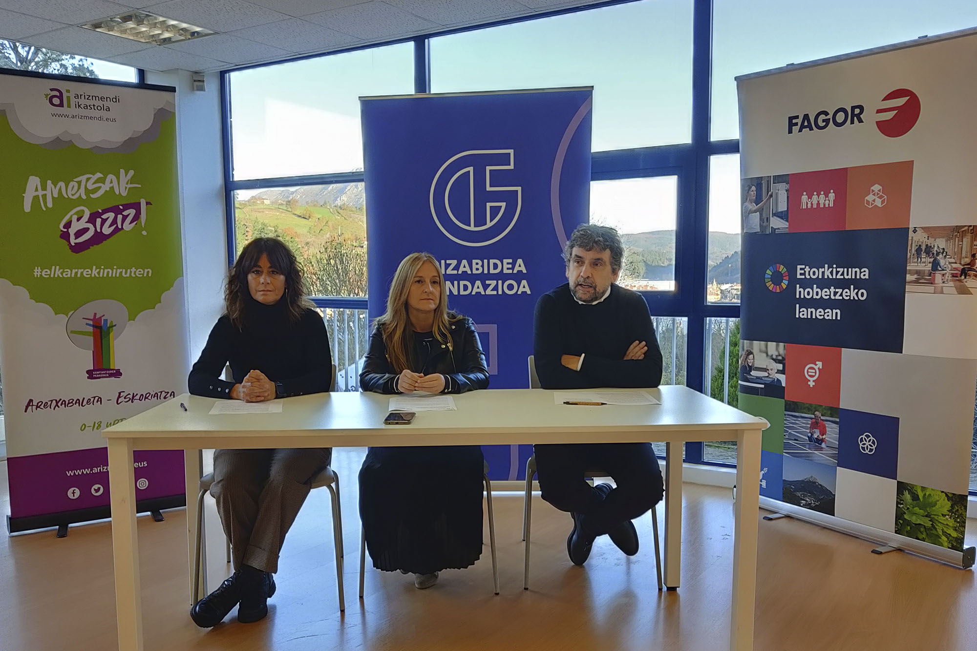 La Fundación Gizabidea ayudará con 1,5 millones de euros el proyecto educativo de la ikastola Arizmendi