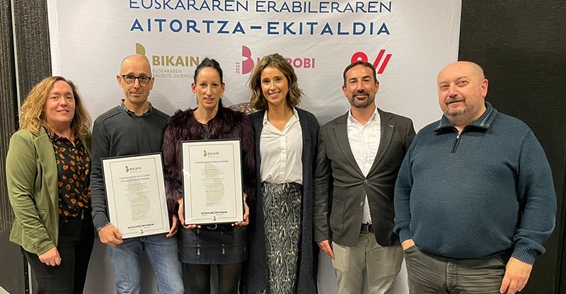 Fagor Ederlan y Fagor Professional reciben el certificado ‘Bikain’ de nivel superior