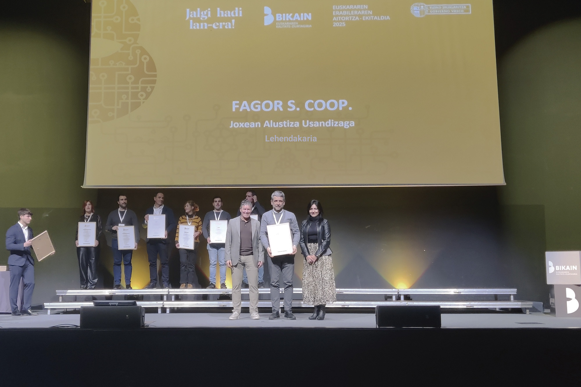Goi-mailako Bikain ziurtagiridun Taldea da Fagor